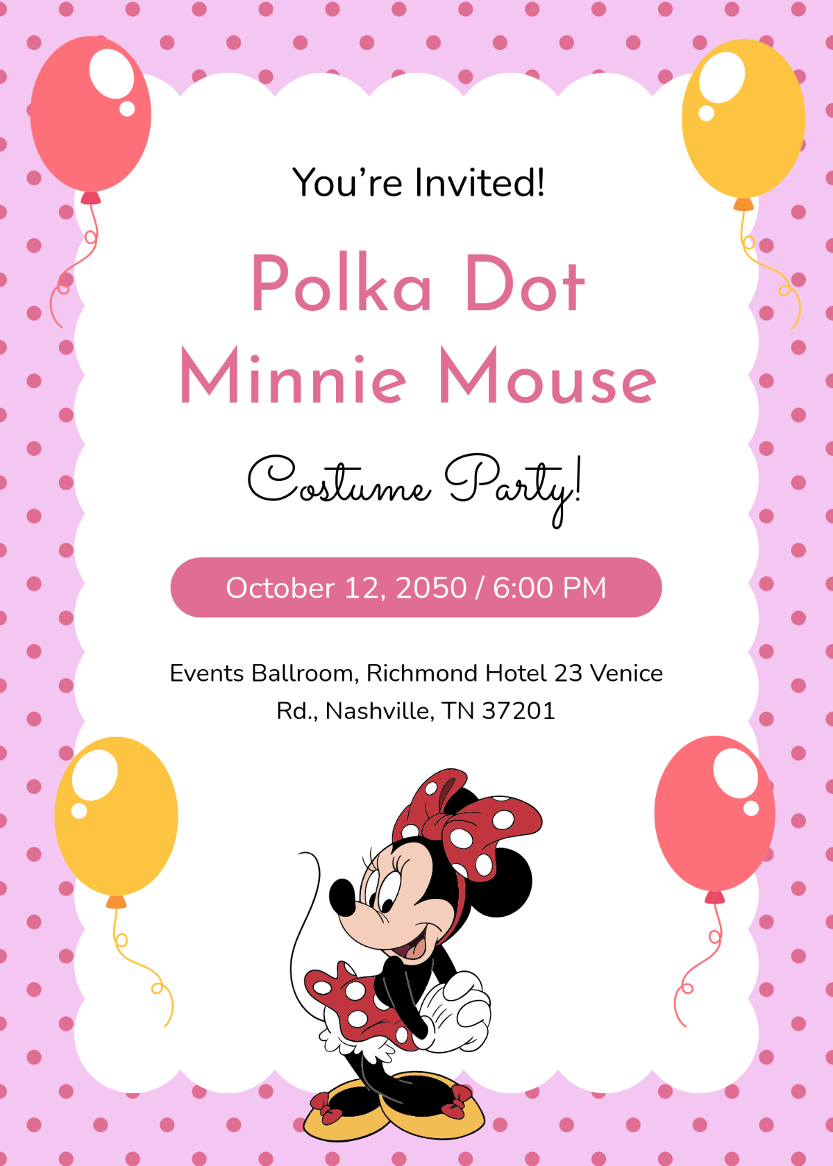 Free Minnie Mouse Templates To Edit Online Free Minnie Mouse Templates To Edit Online