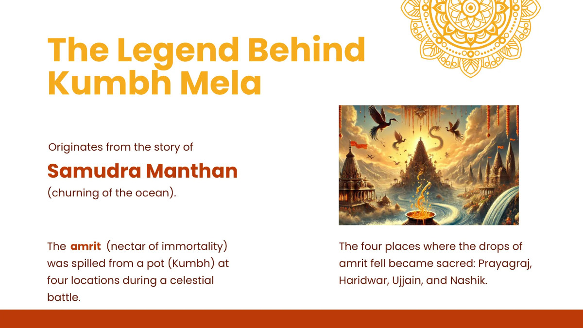 Free Kumbh Mela Presentation Template to Edit Online