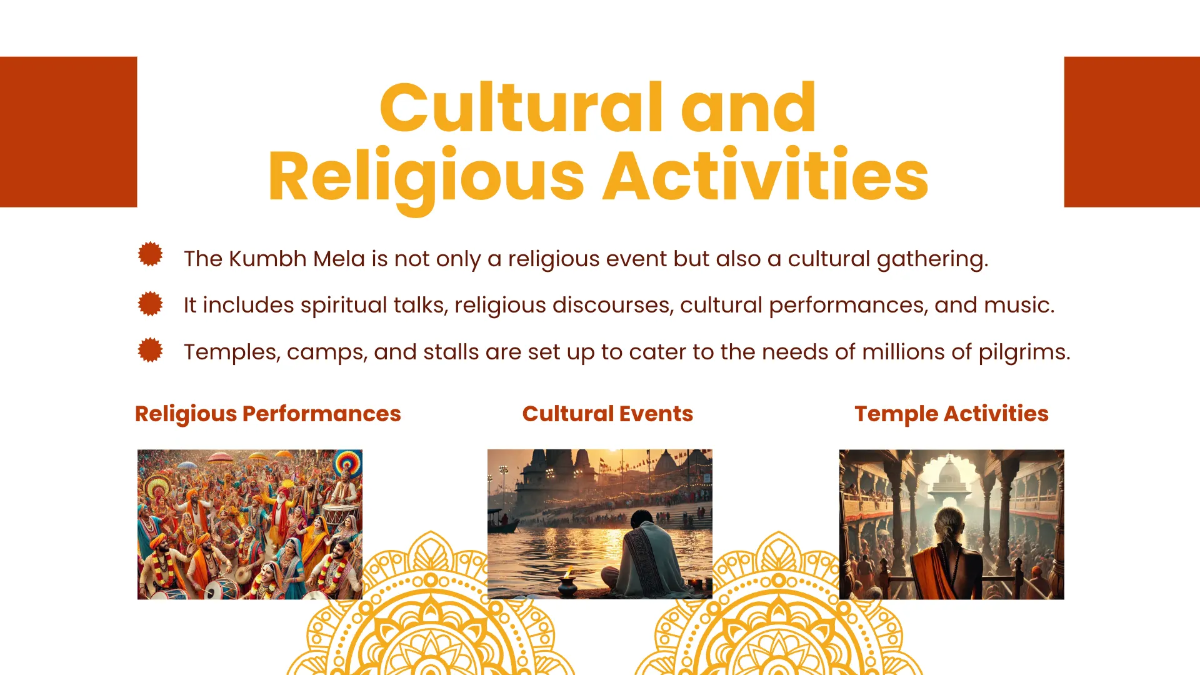 Free Kumbh Mela Presentation Template to Edit Online