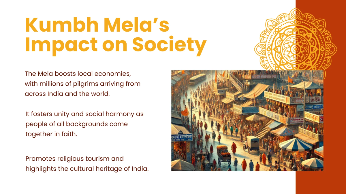 Free Kumbh Mela Presentation Template to Edit Online