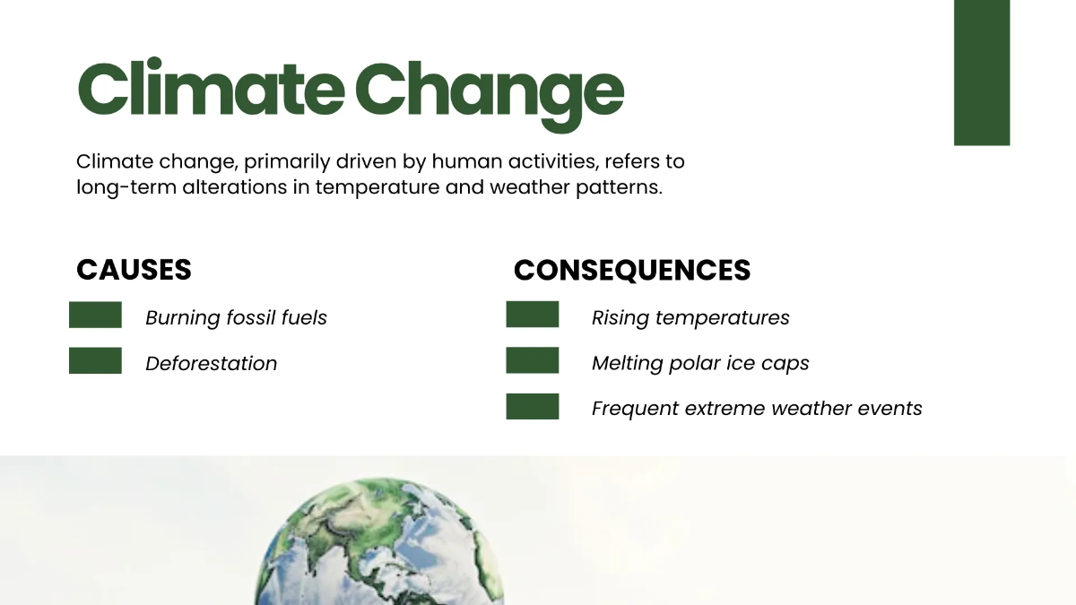 Free Human Impact On The Environment Presentation Template to Edit Online
