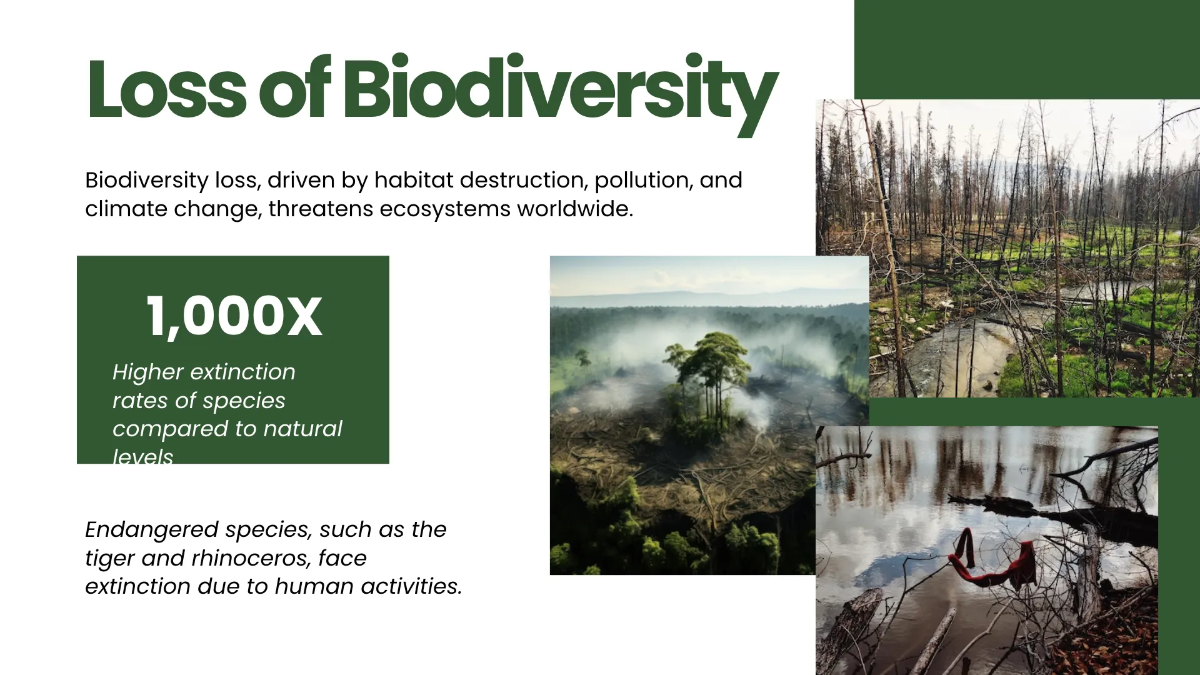 Free Human Impact On The Environment Presentation Template to Edit Online