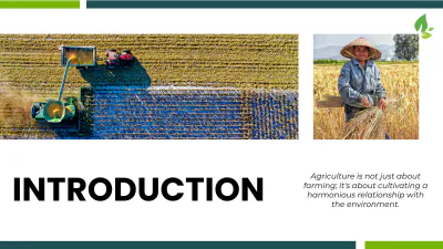 Free Agriculture And Environment Presentation Template to Edit Online