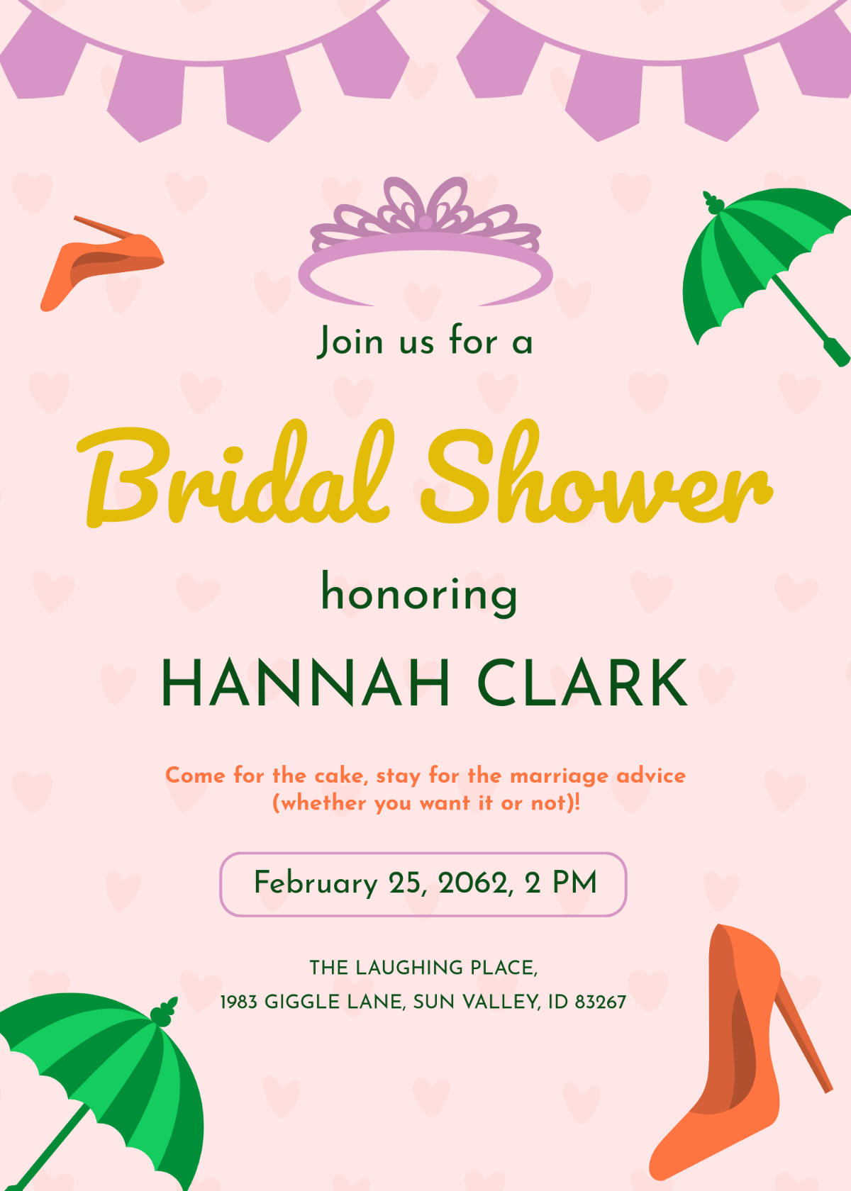 Free Funny Bridal Shower Invitation Template