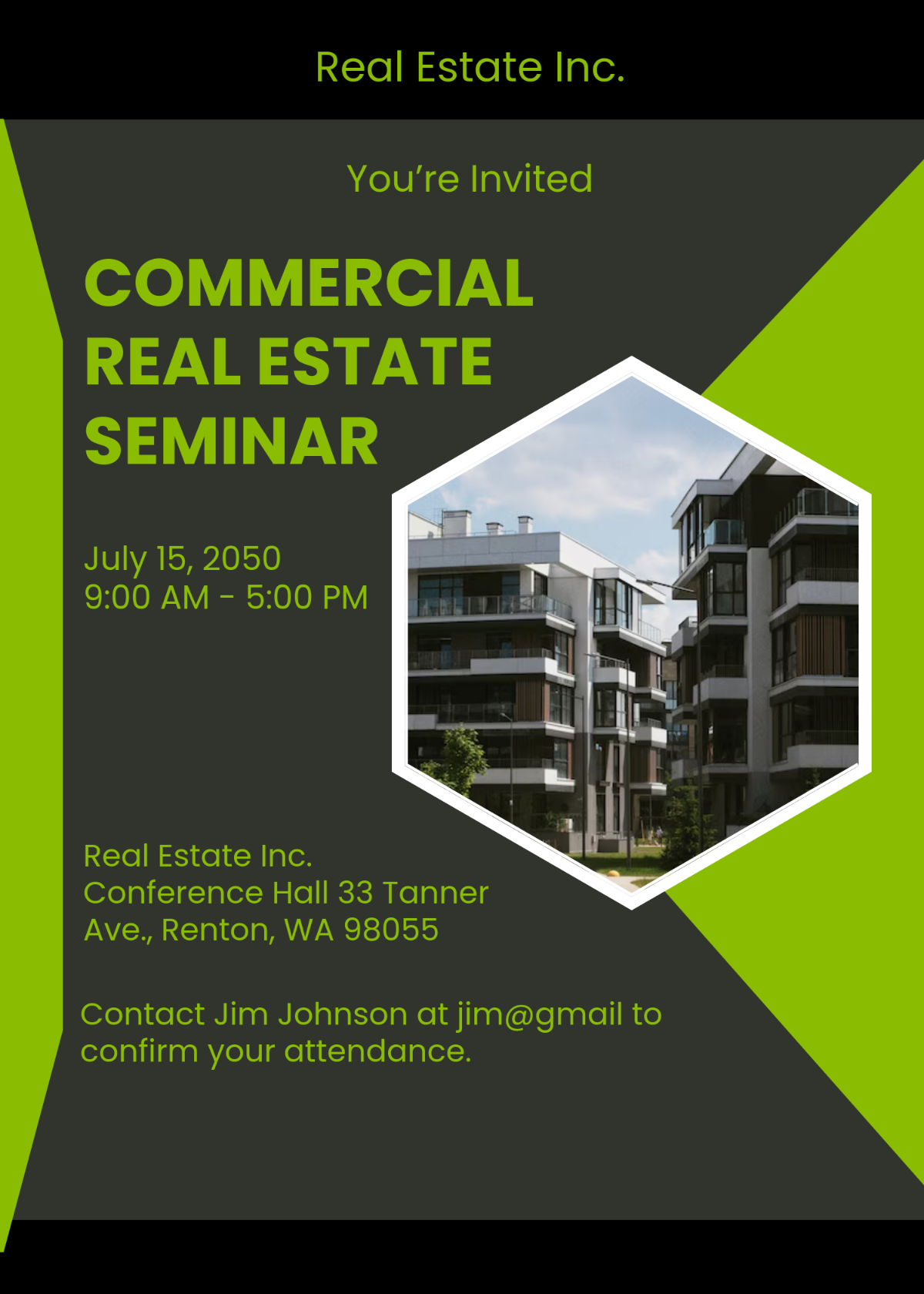 Free Real Estate Seminar Invitation Template