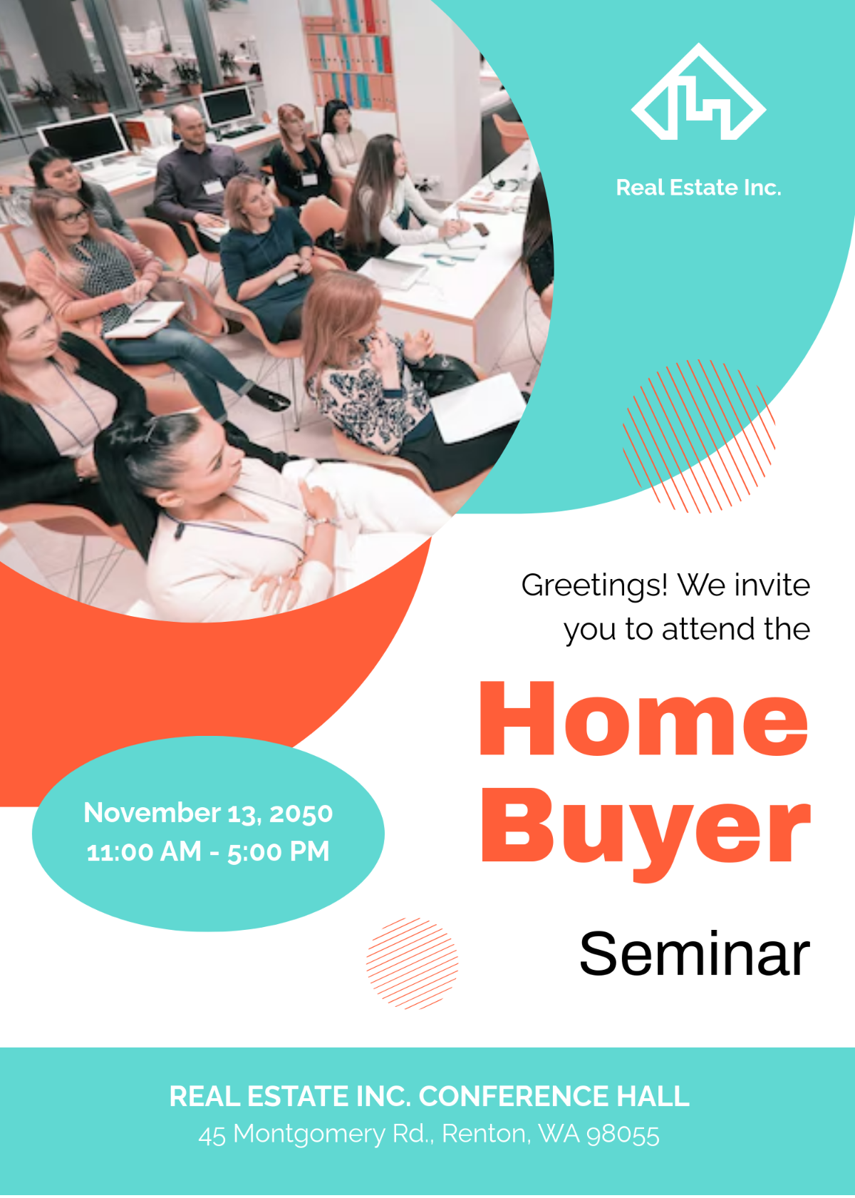 Free Home Buyer Seminar Invitation Template