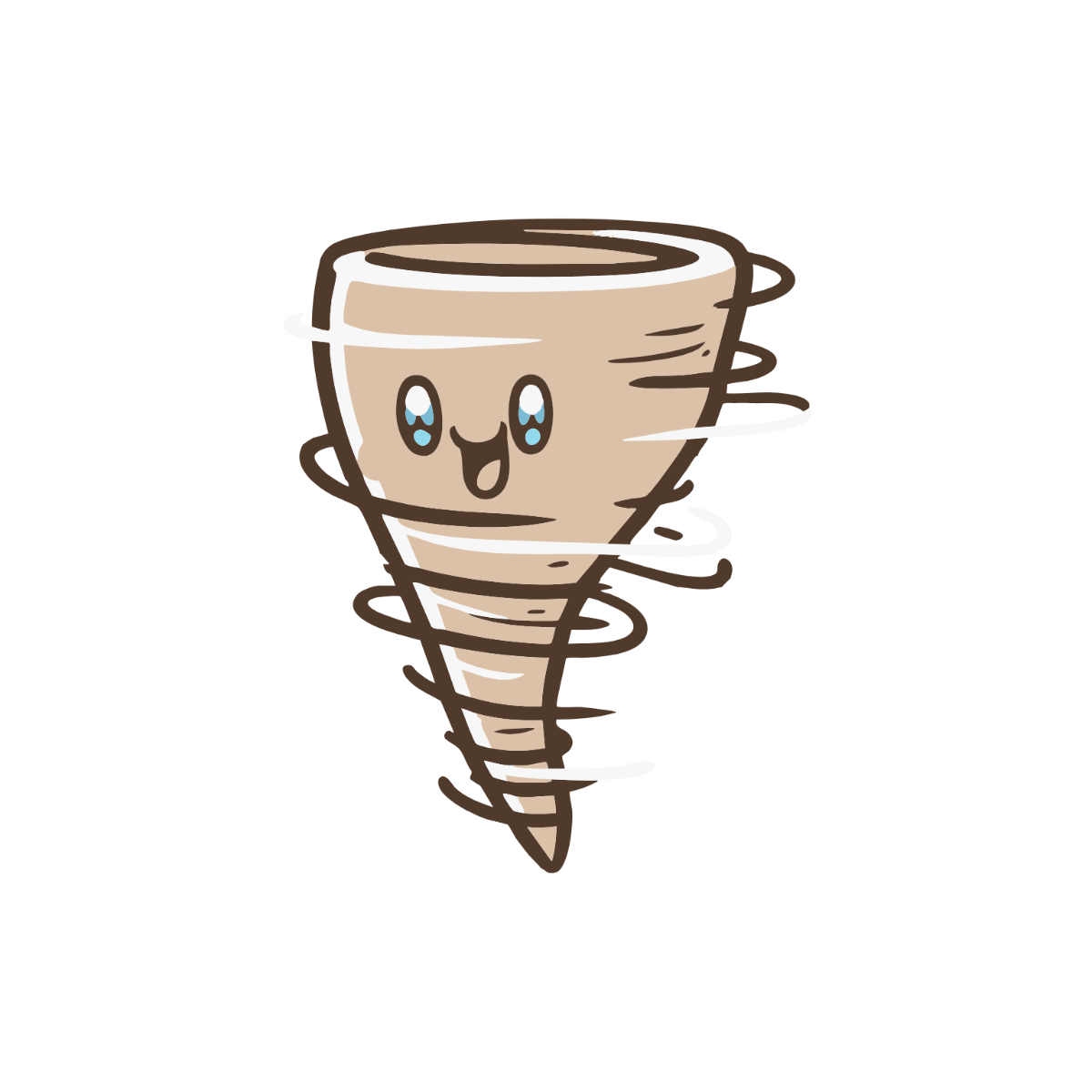 Free Cartoon Tornado Clipart to Edit Online