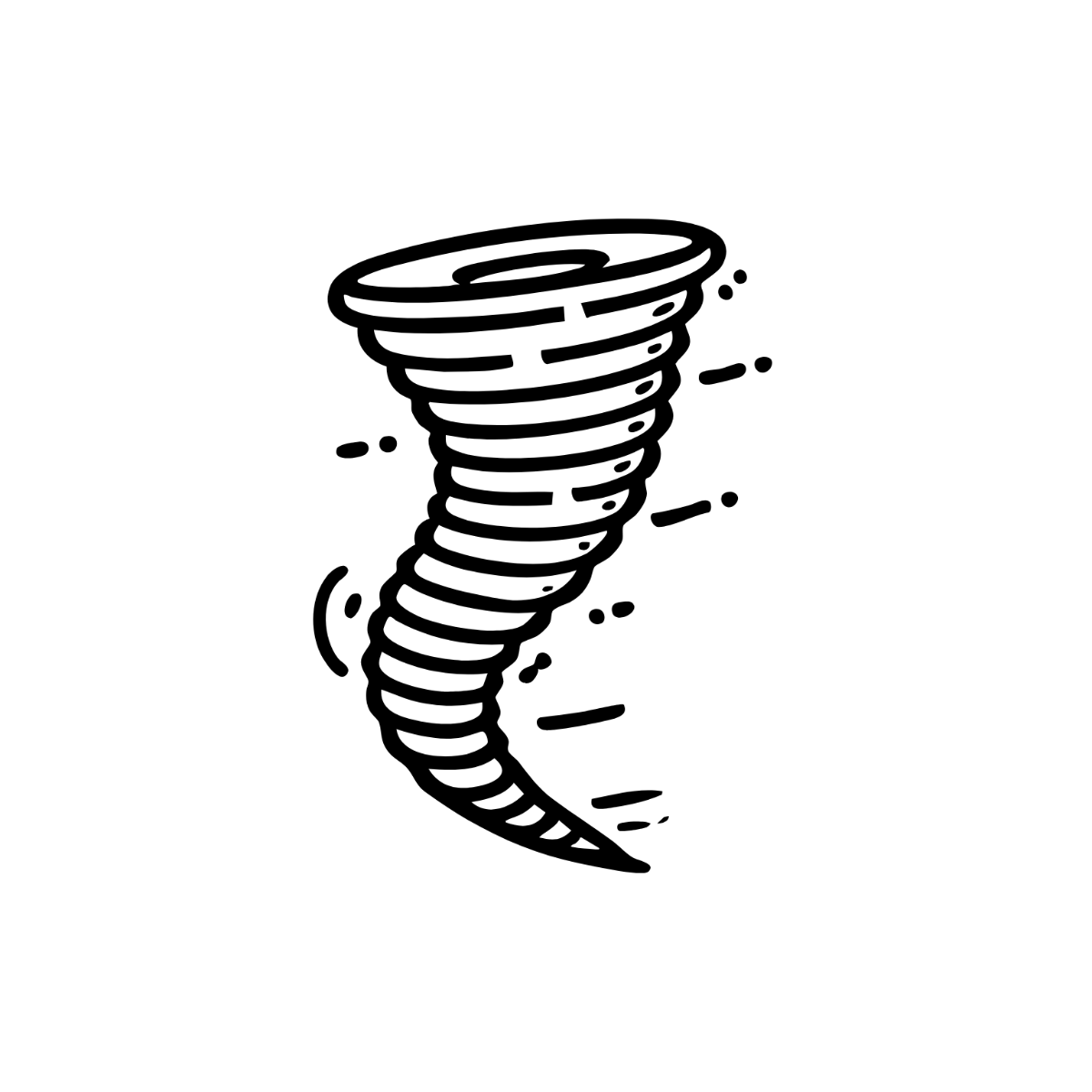 Free Tornado Outline Clipart to Edit Online