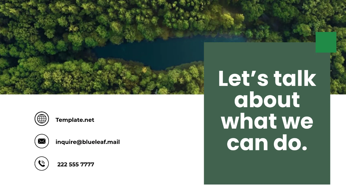 Free Sustainable Development Environment Presentation Template to Edit Online