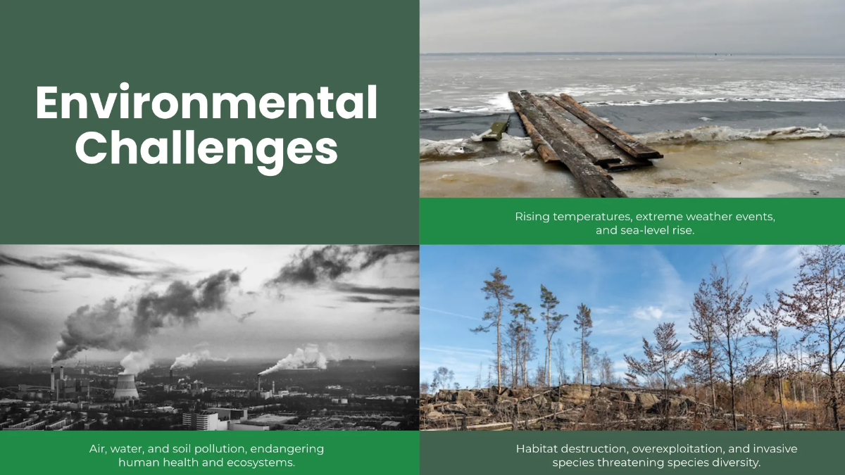 Free Sustainable Development Environment Presentation Template to Edit Online