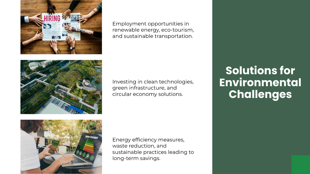 Free Sustainable Development Environment Presentation Template to Edit Online
