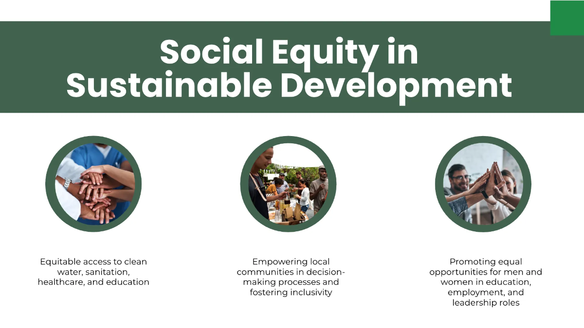 Free Sustainable Development Environment Presentation Template to Edit Online