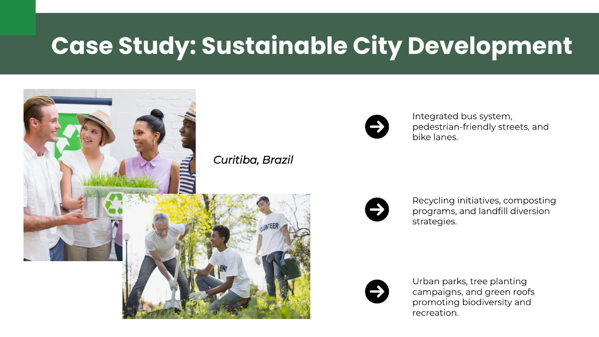 Free Sustainable Development Environment Presentation Template to Edit Online