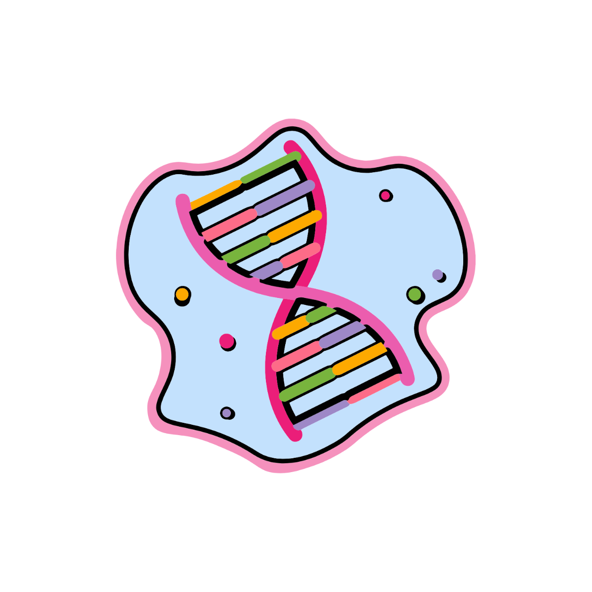 Free Transparent DNA Clipart Template