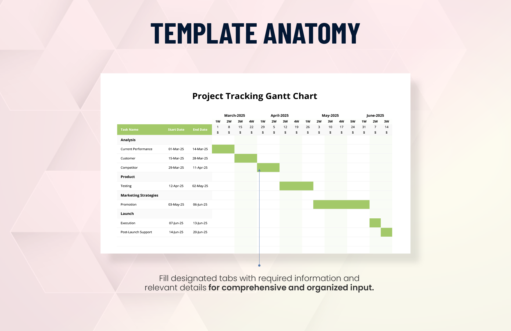 Project Tracking Gantt Chart Template