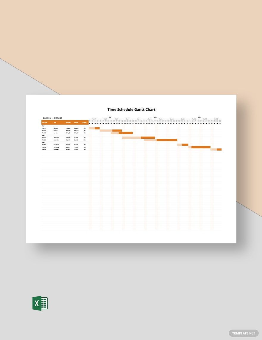 How To Change Color In Excel Gantt Chart Template Free Printable Template