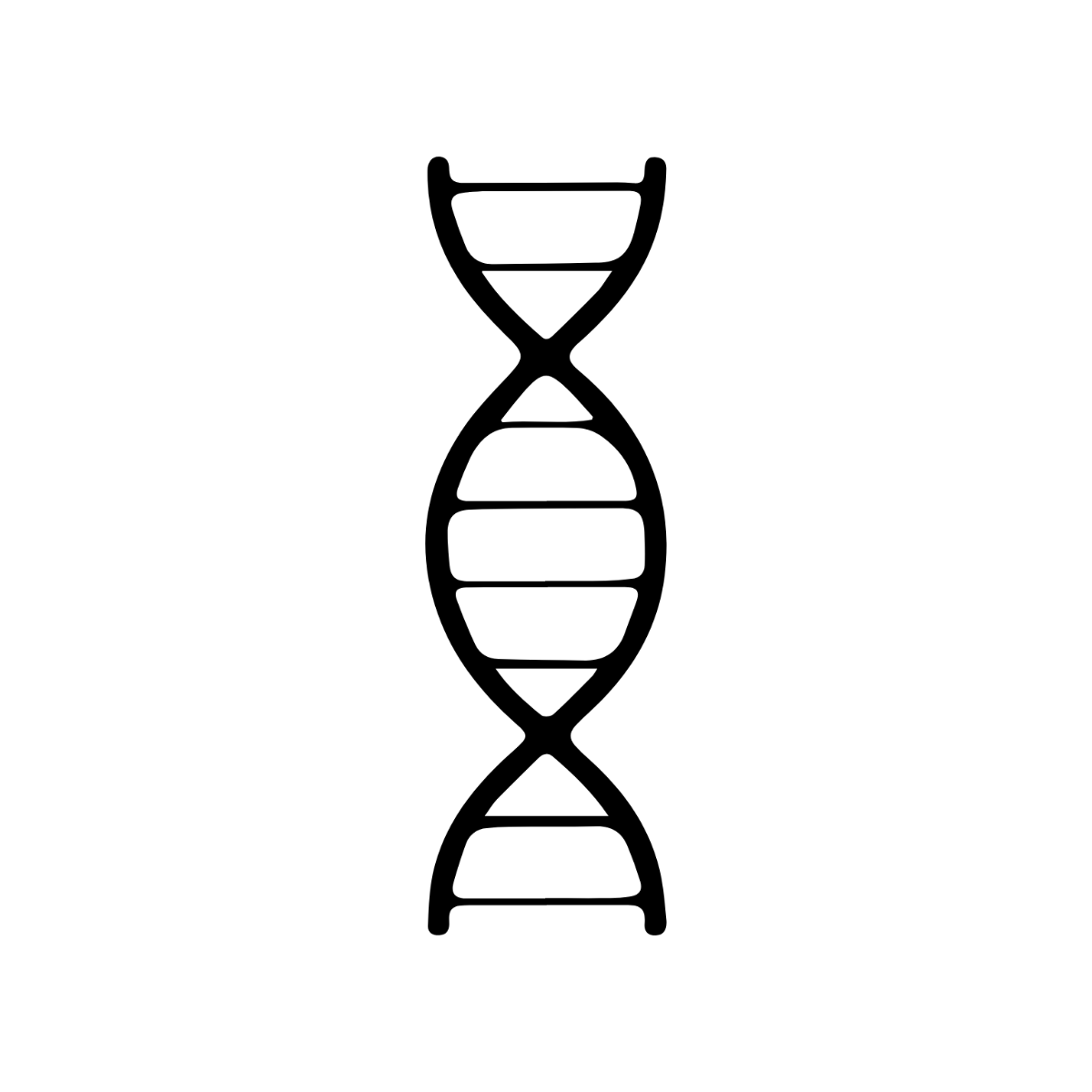 Free Black and White DNA Clipart to Edit Online