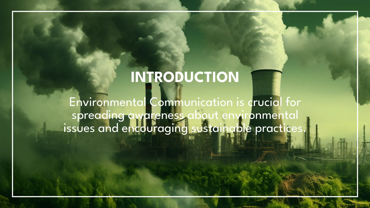 Free Environment Communication Presentation Template to Edit Online