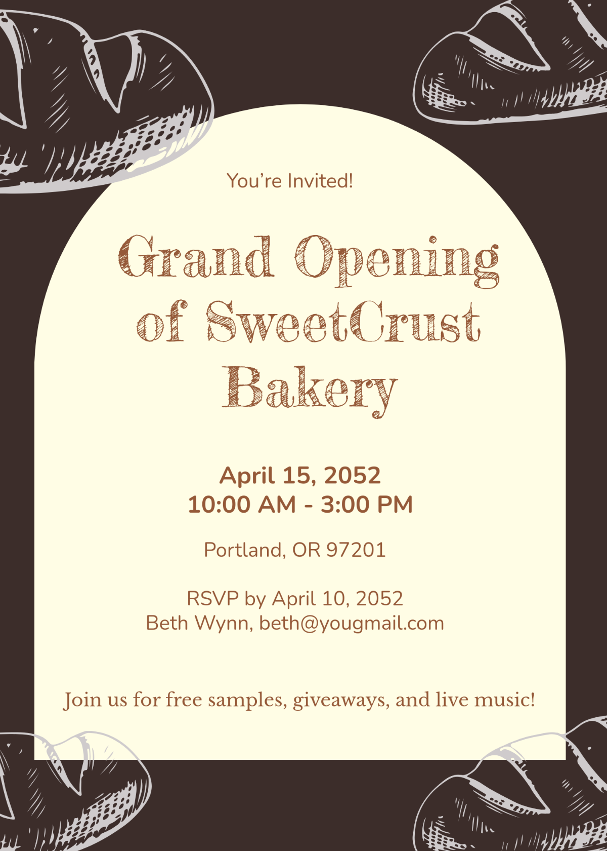 Free Grand Opening Food Invitation Template