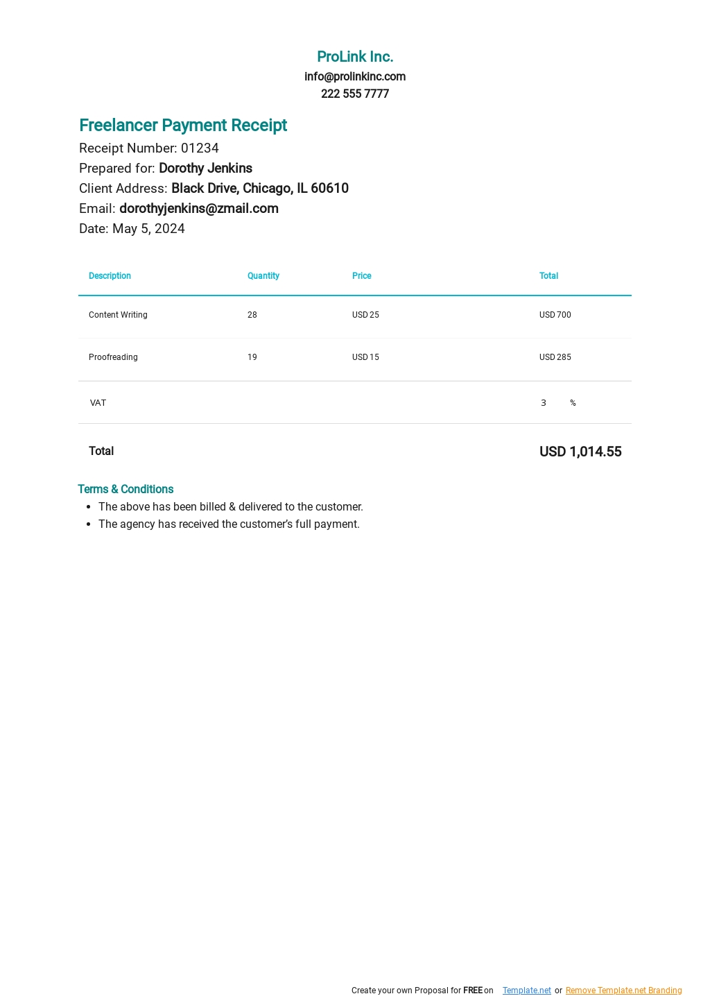 14 deposit receipt templates free downloads template net