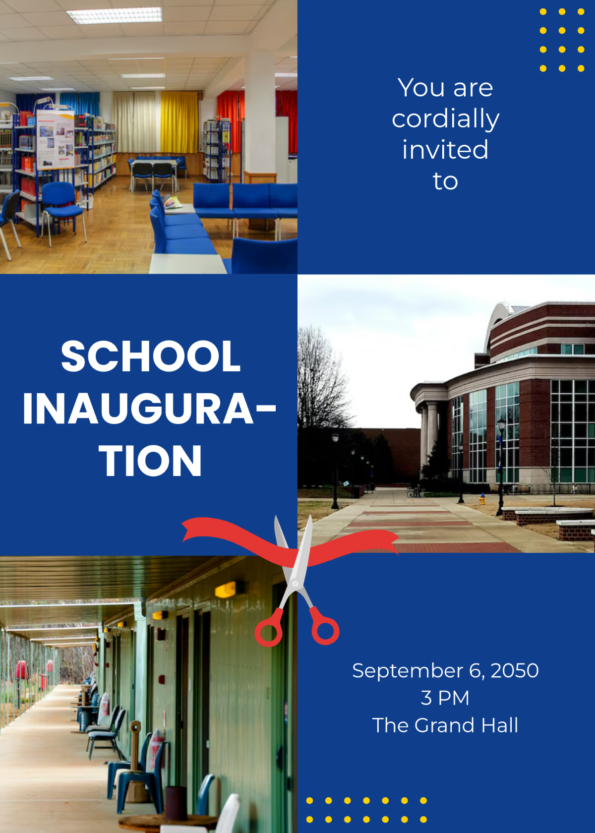 Free School Inauguration Invitation Template