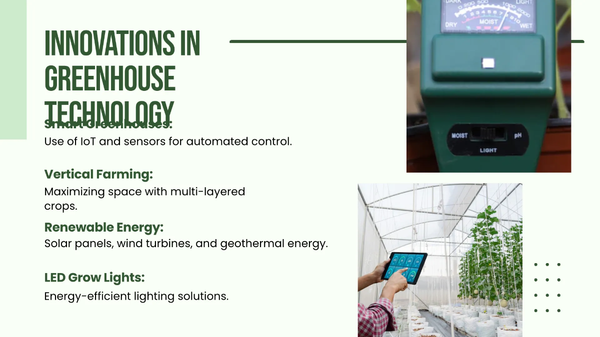 Free Greenhouse Environment Presentation Template to Edit Online
