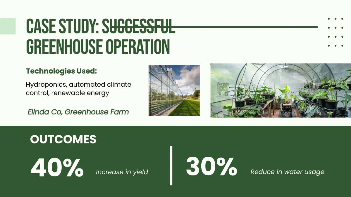 Free Greenhouse Environment Presentation Template to Edit Online