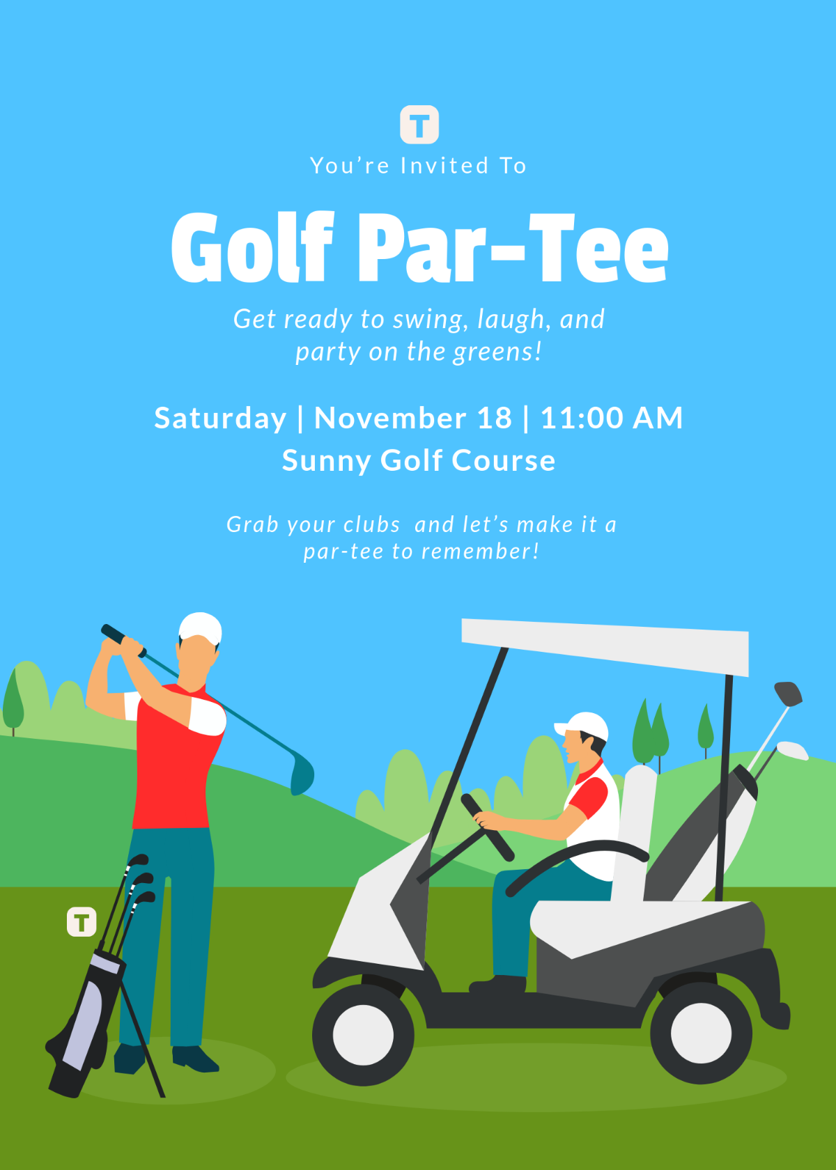 Free Par Tee Golf Invitation Template