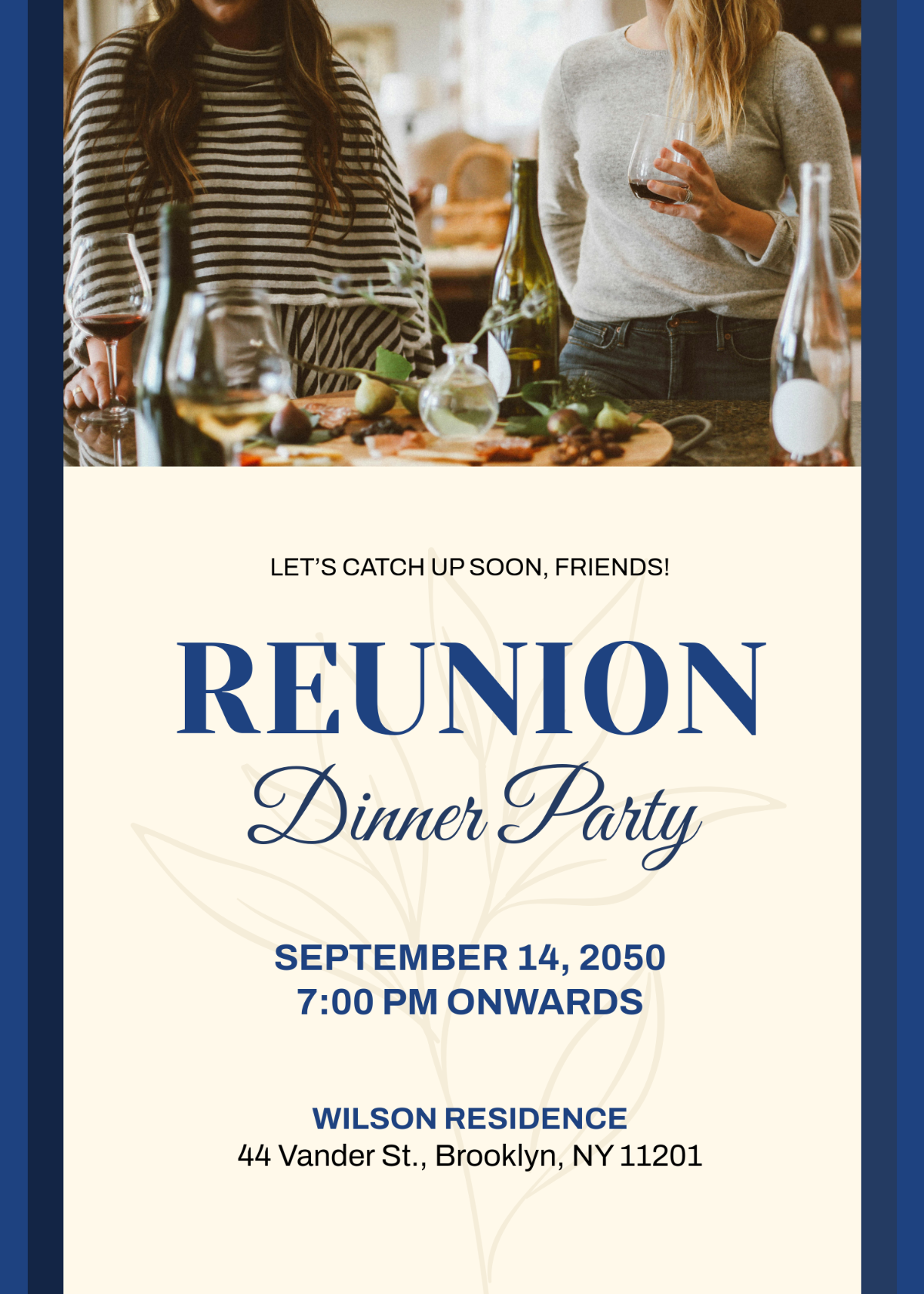 Free Reunion Invitation Card Template