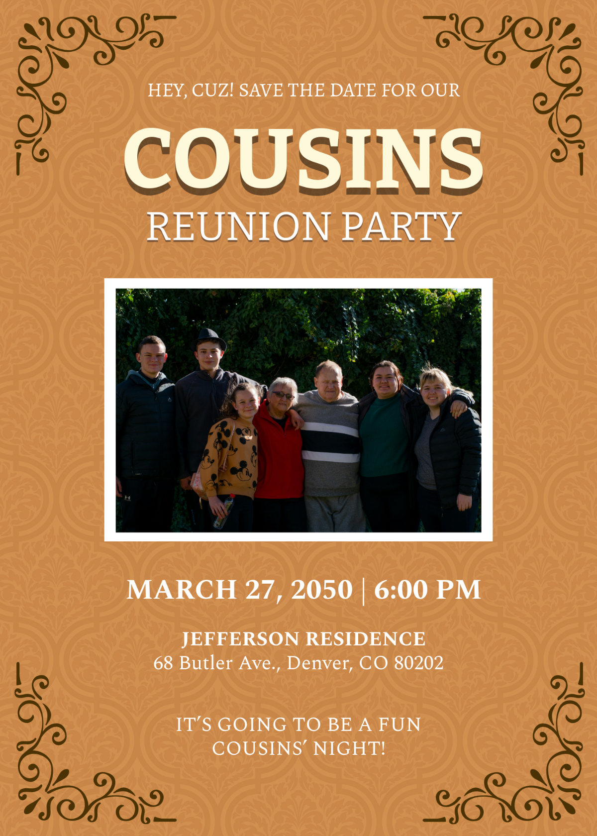 Free Save the Date Reunion Invitation Template