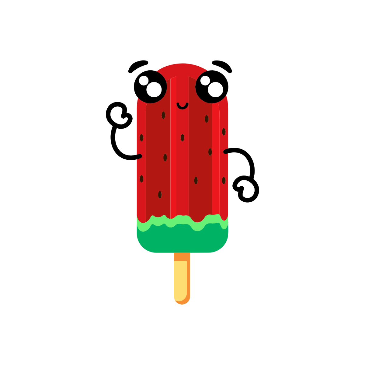 Free Cartoon Popsicle Clipart to Edit Online