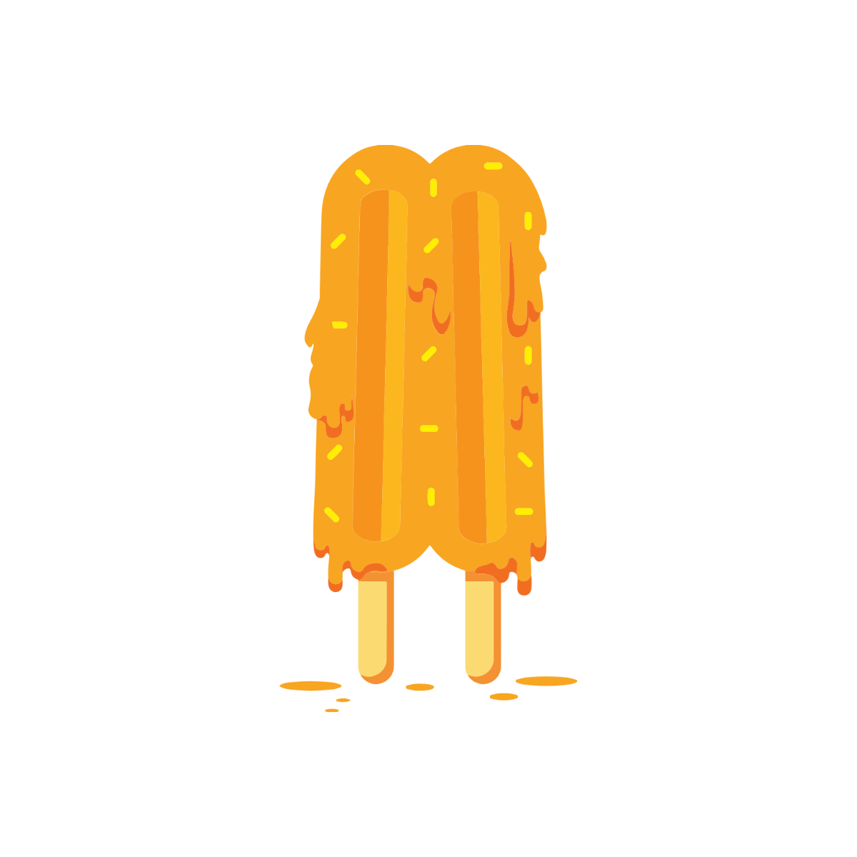 Free Melting Popsicle Clipart to Edit Online