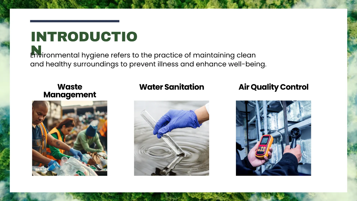 Free Environment Hygiene Presentation Template to Edit Online