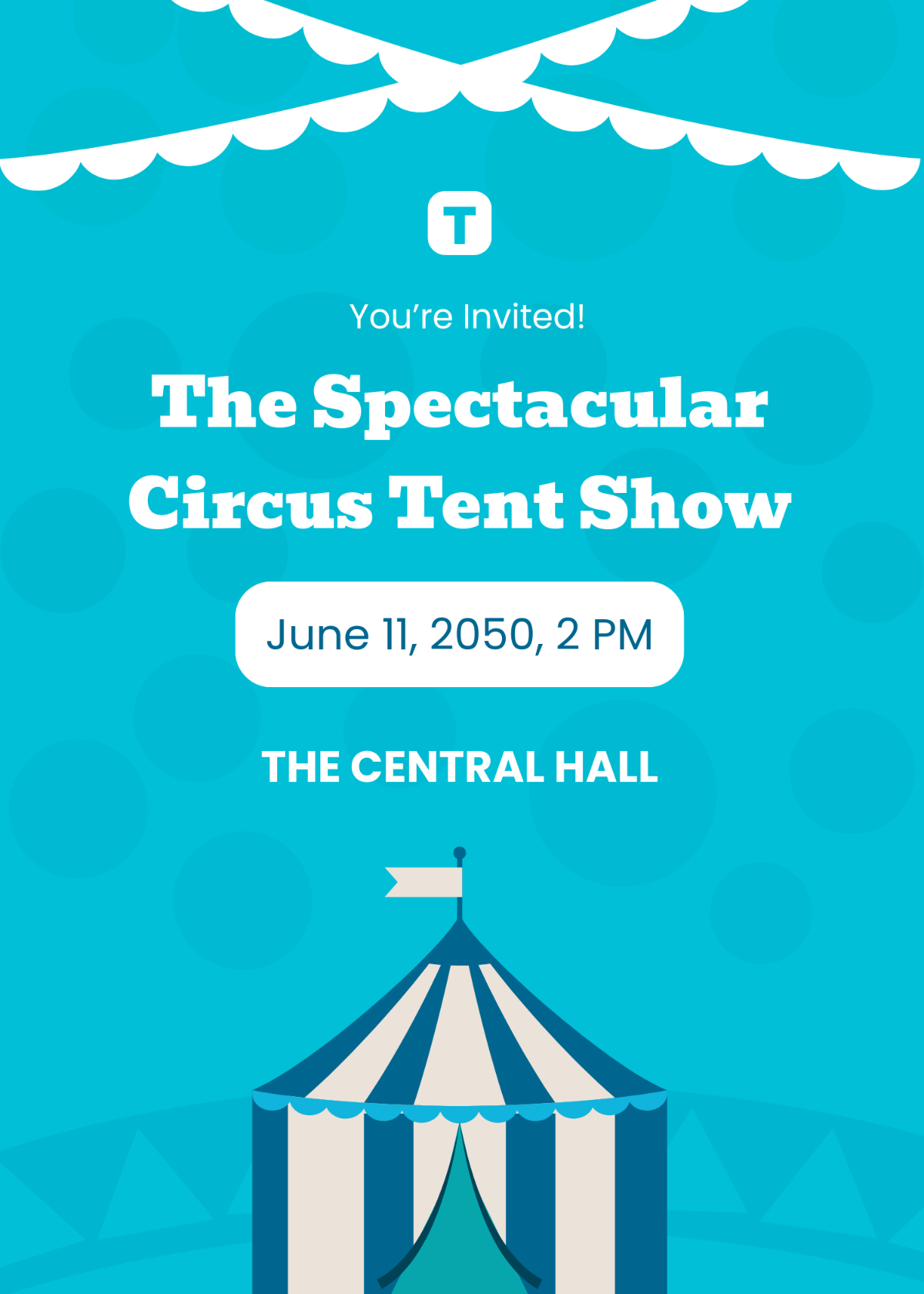 Free Circus Tent Invitation Template