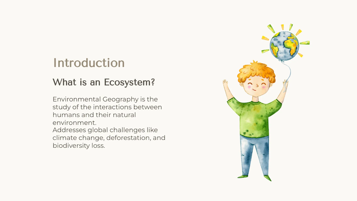 Free Environment Geography Presentation Template to Edit Online