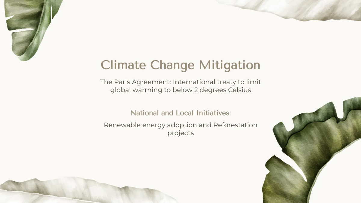 Free Environment Geography Presentation Template to Edit Online