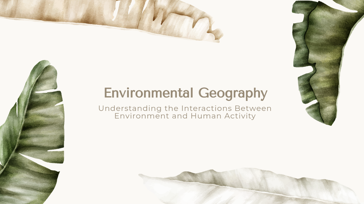 Free Environment Geography Presentation Template