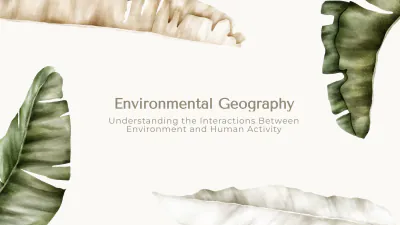 Free Environment Geography Presentation Template to Edit Online