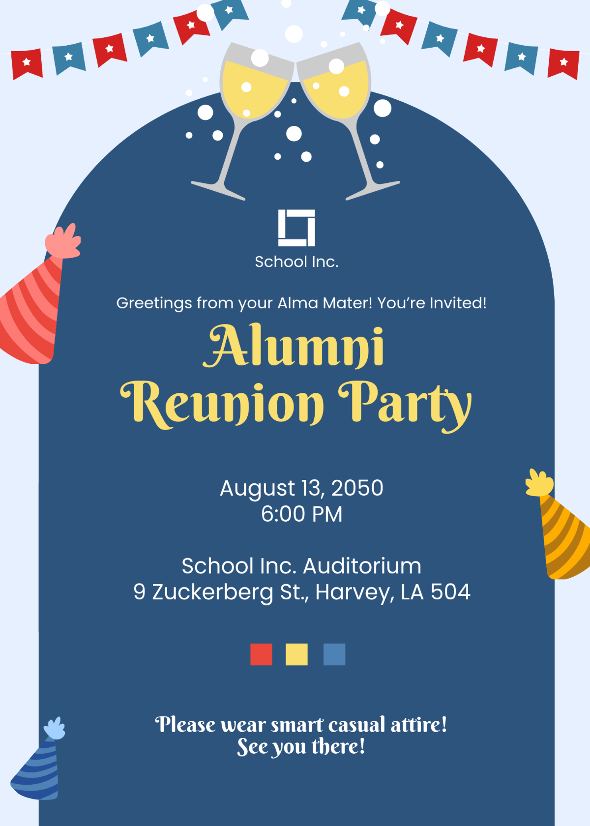 Free Alumni Reunion Invitation Template