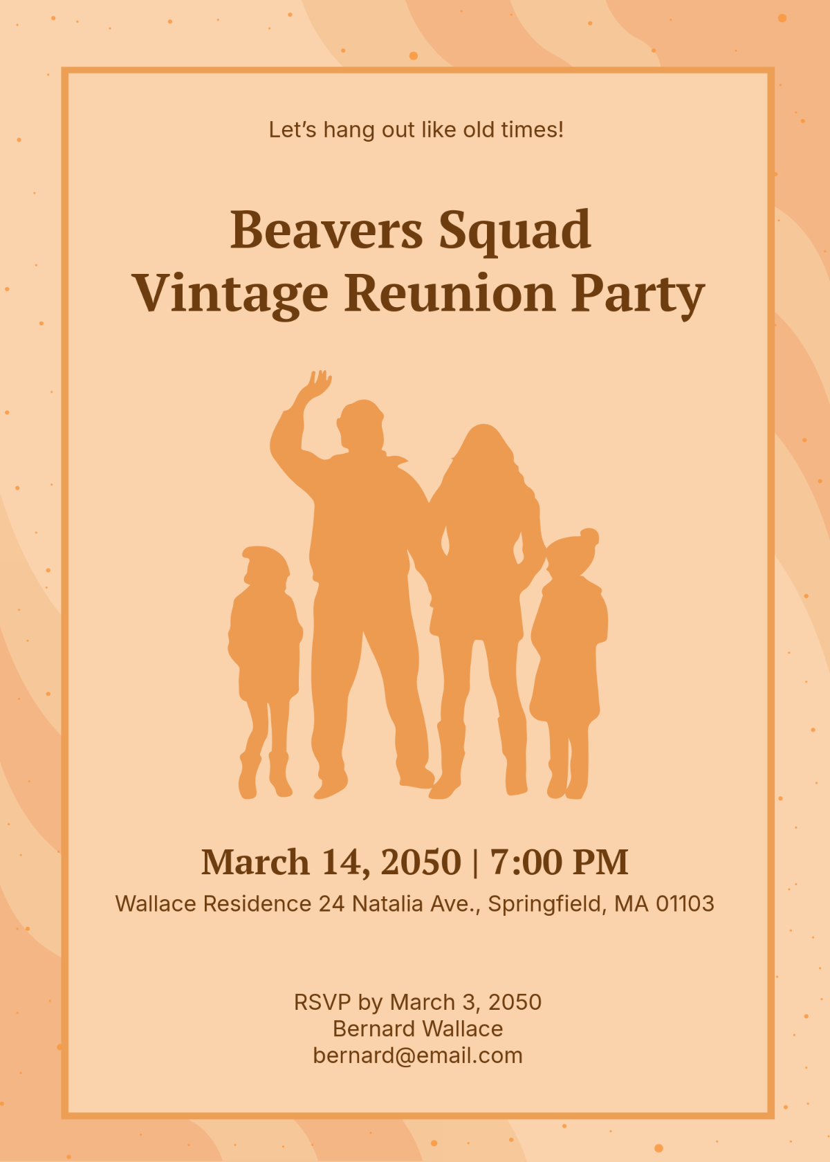 Free Vintage Reunion Invitation Template