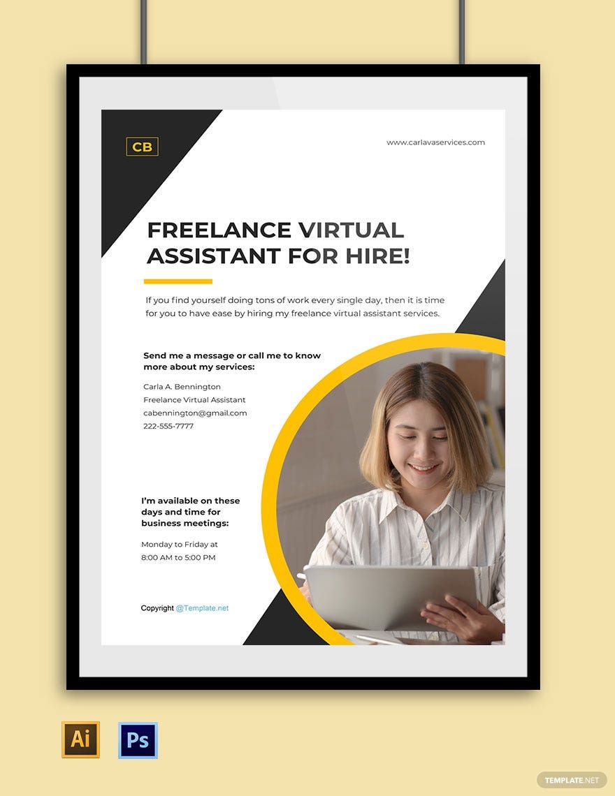 Free Creative Freelance Poster Template