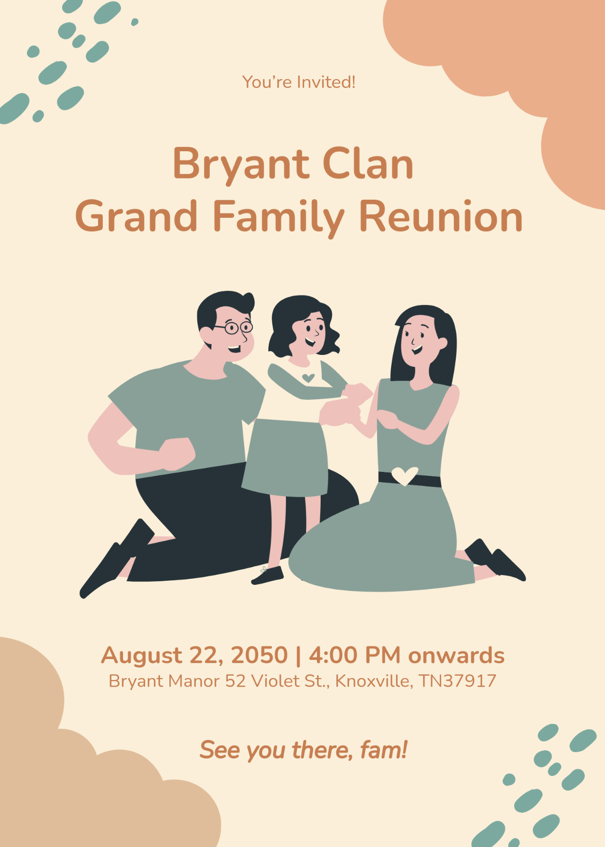 Free Aesthetic Grand Reunion Invitation Template