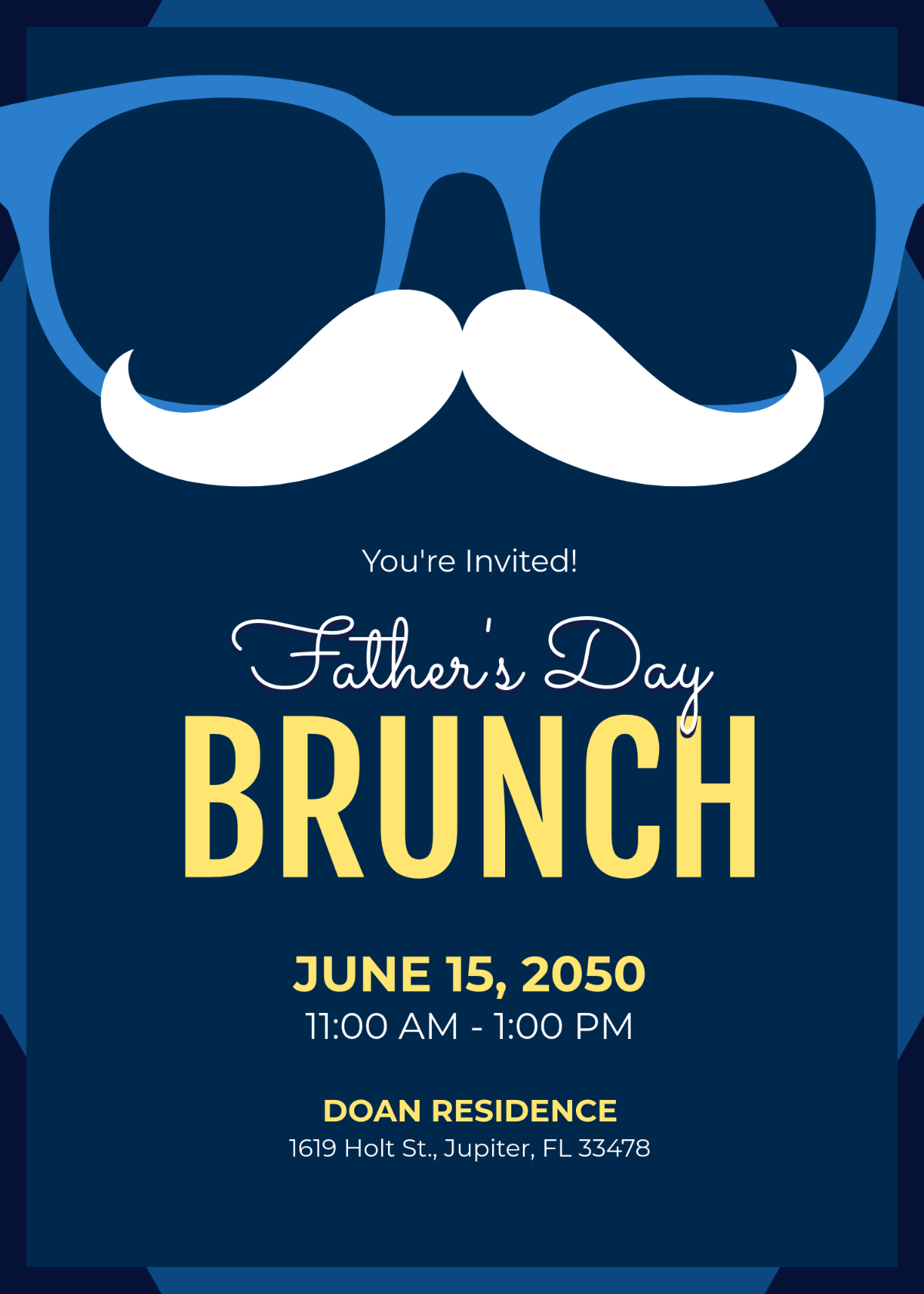 Free Father's Day Brunch Invitation Template