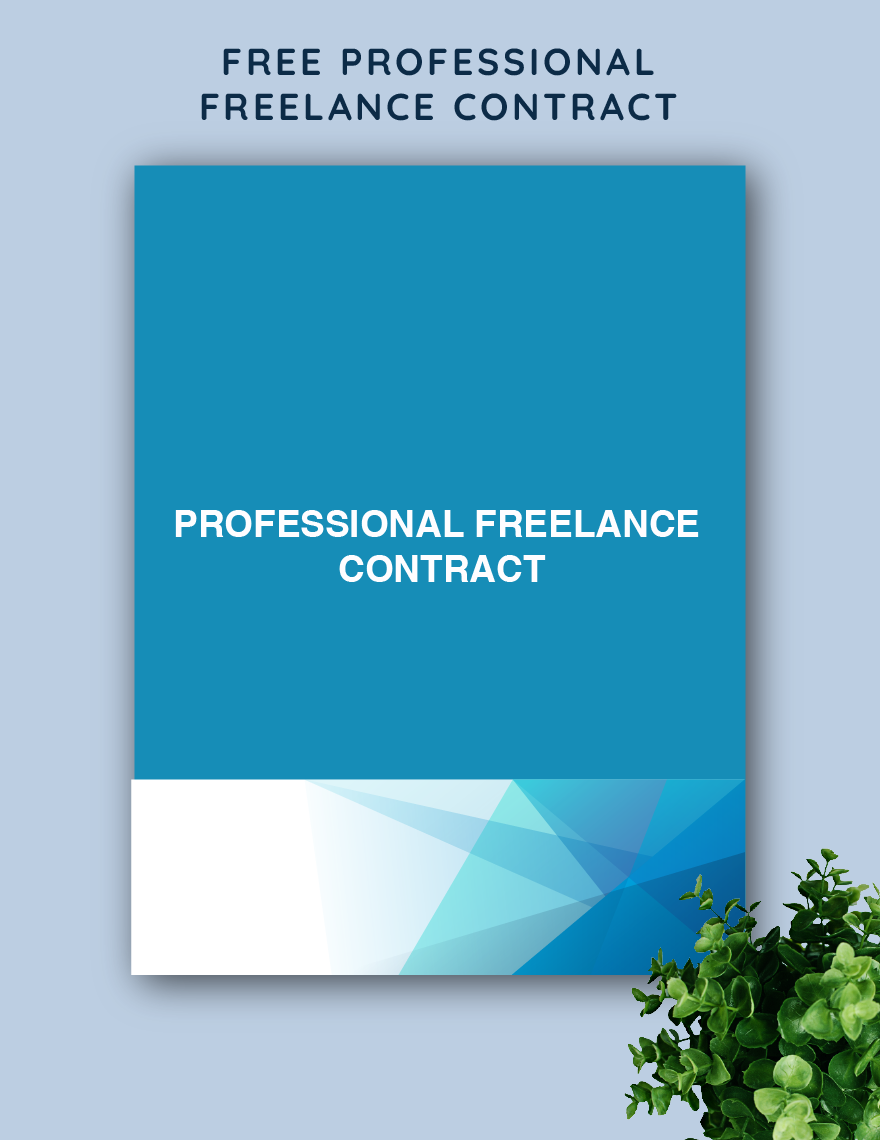 Professional Freelance Contract Template