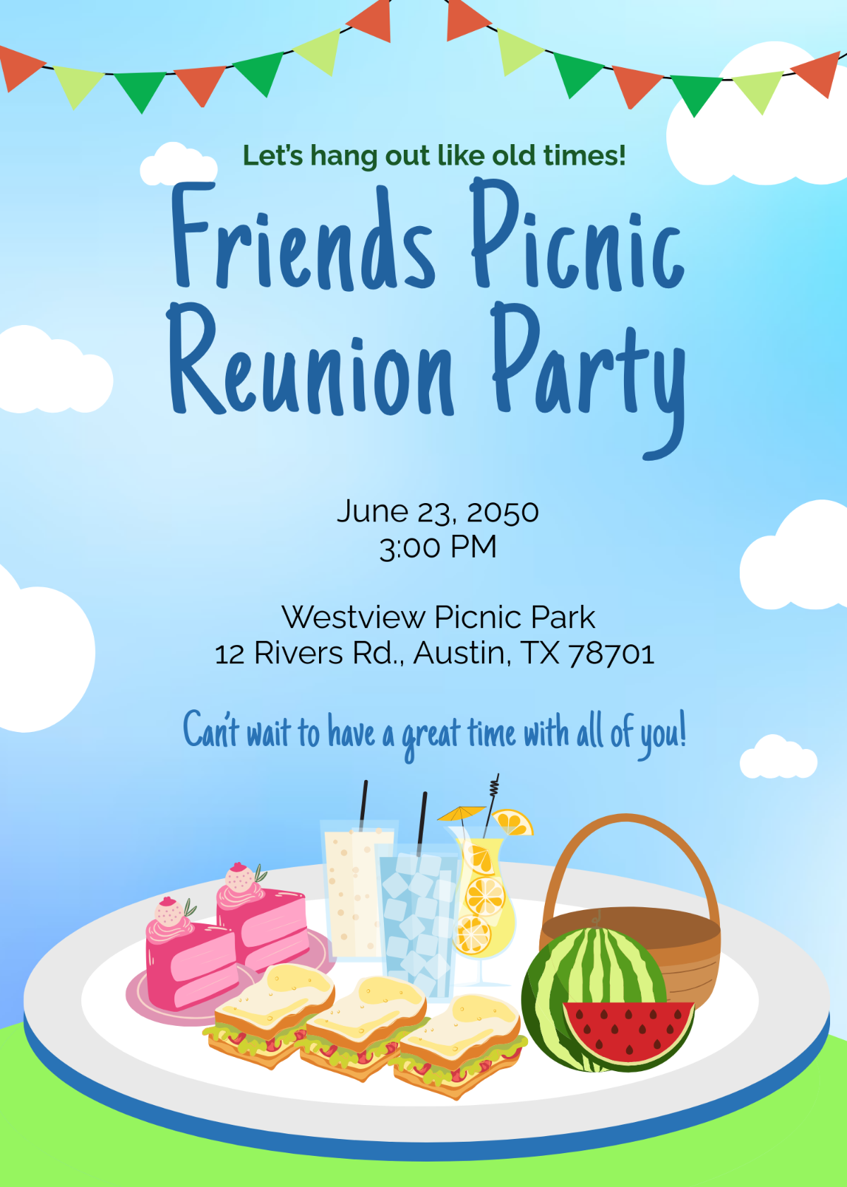 Free Outdoor Reunion Invitation Template