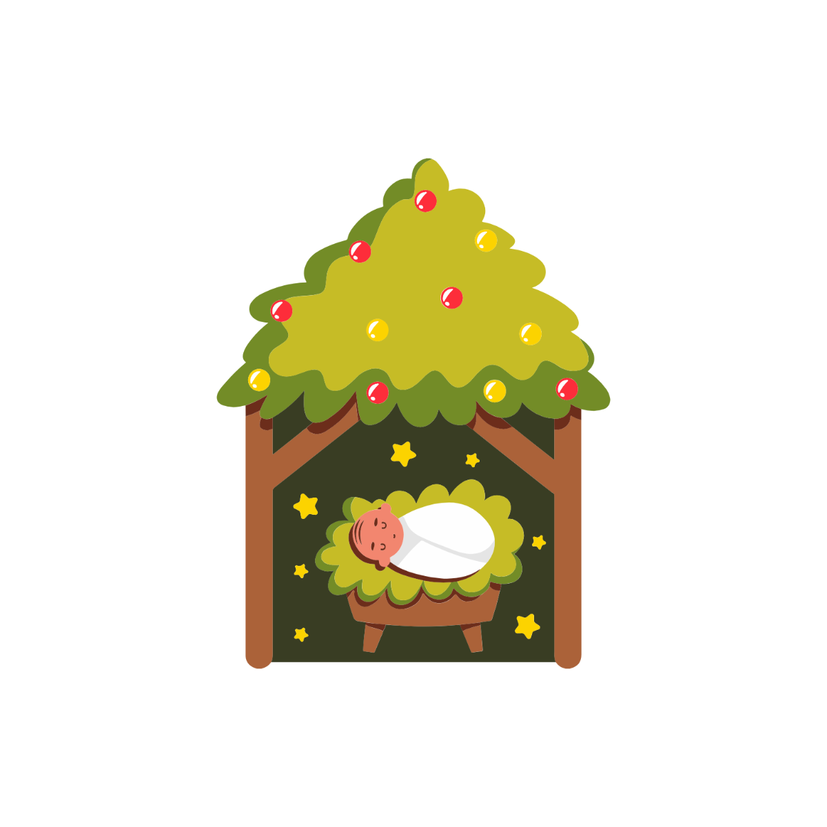 Free Christmas Nativity Clipart Template