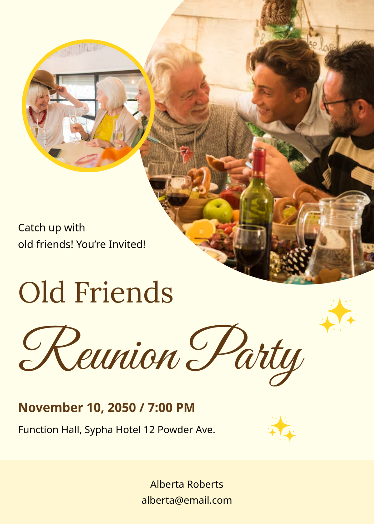 Free Photo Reunion Invitation Template