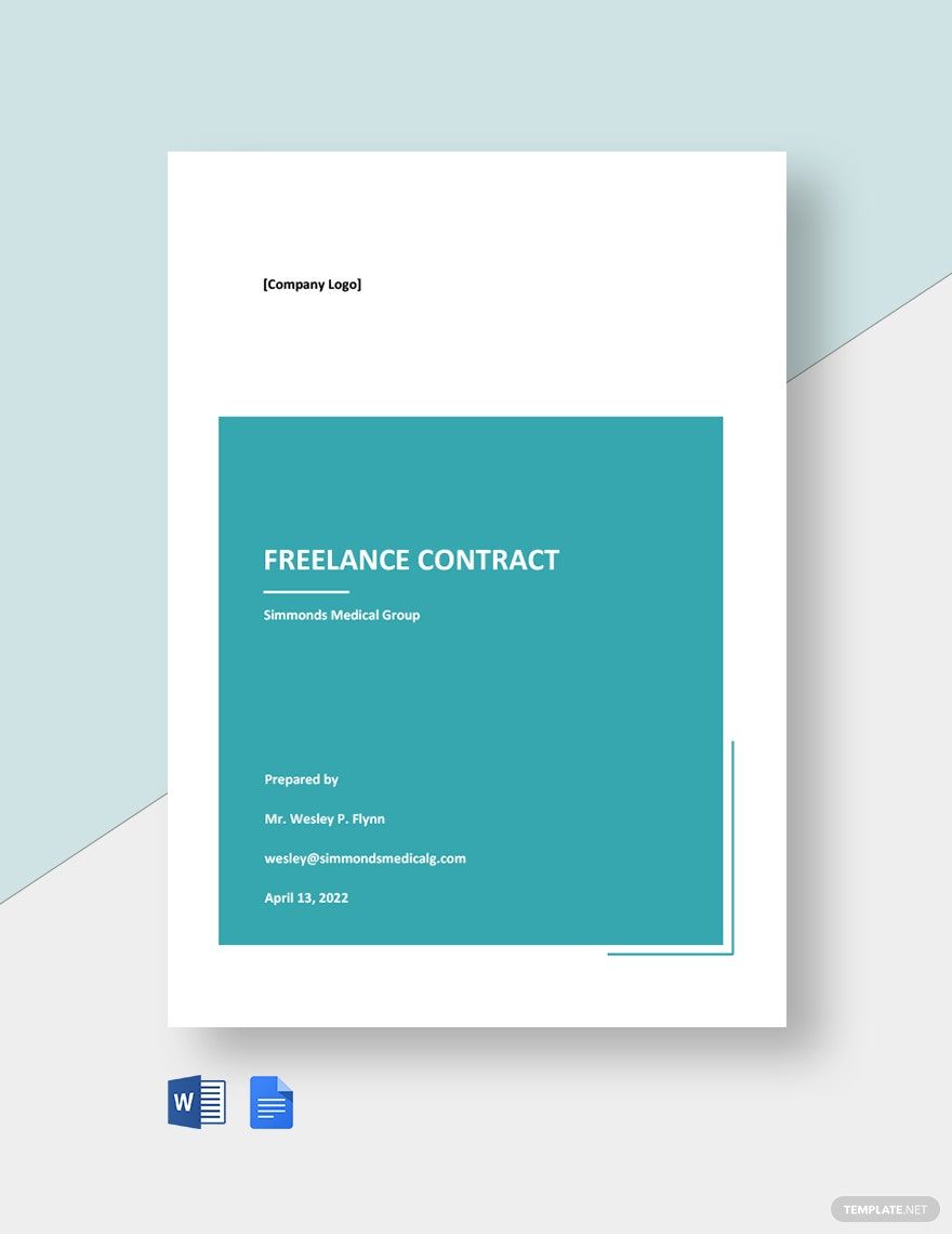 Basic Freelance Contract Template in Word, Google Docs, Apple Pages