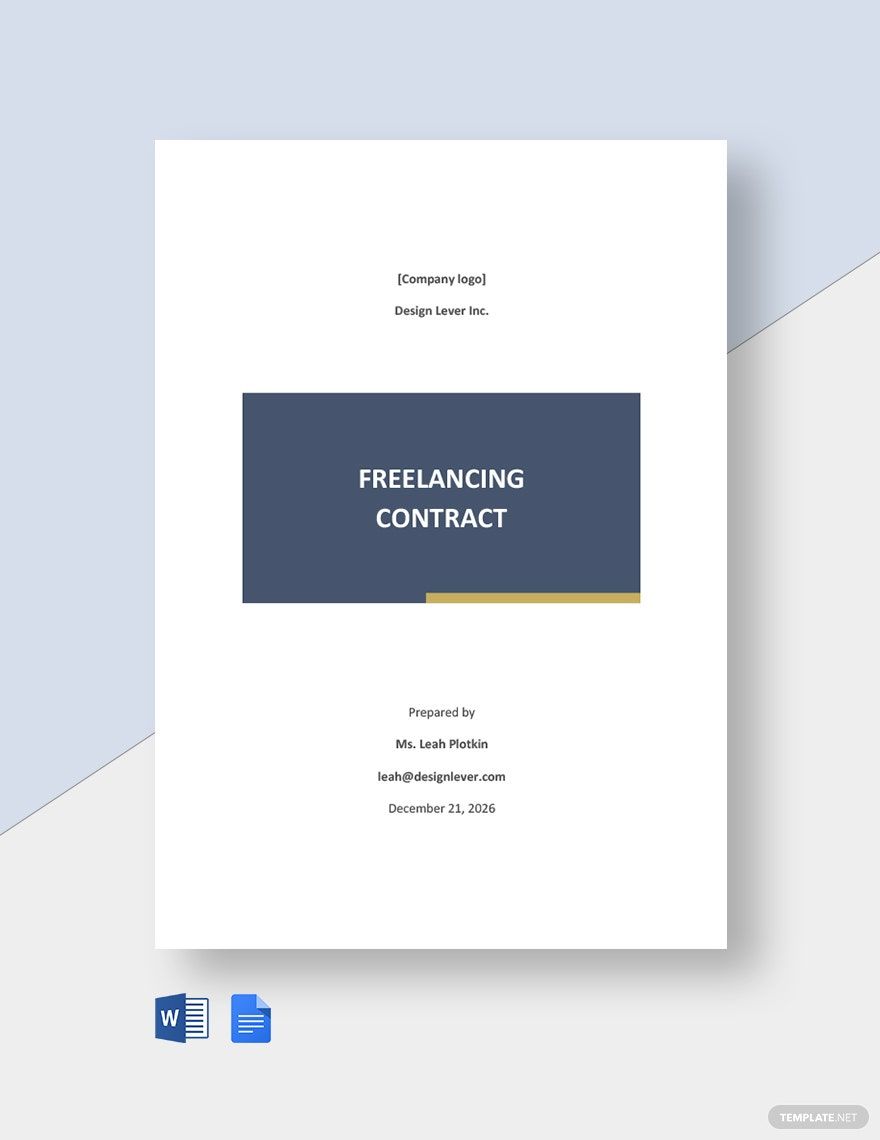 Freelancing Contract Template