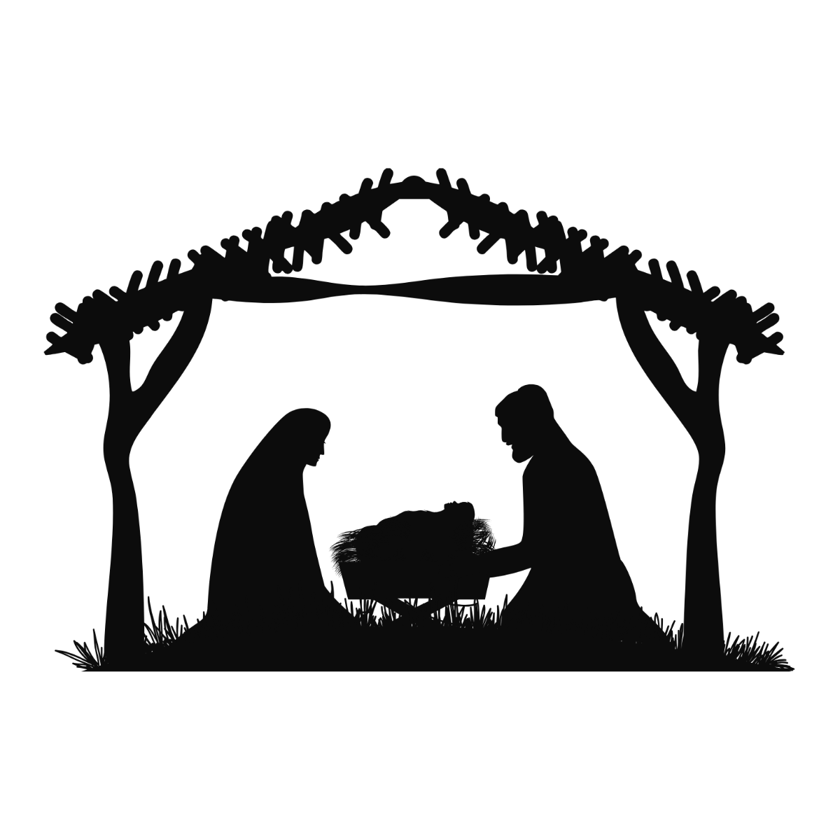 Free Transparent Nativity Clipart Template